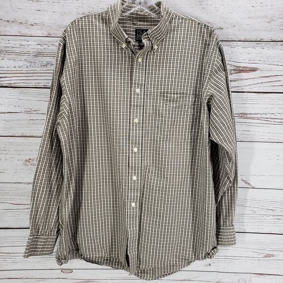 Jos. A. Bank Men's Executive Collection Tattersall Button Up Shirt Size Large - Picture 1 of 11